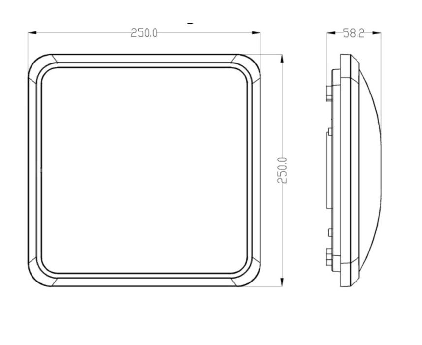 Stropní LED svítidlo QUADLIGHT LED 18W LANGE LIGHT