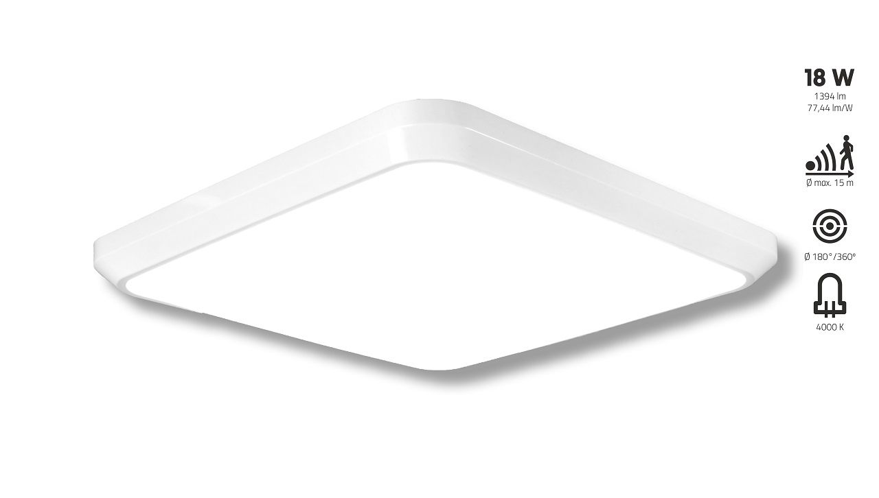 Stropní LED svítidlo QUADLIGHT LED 18W LANGE LIGHT